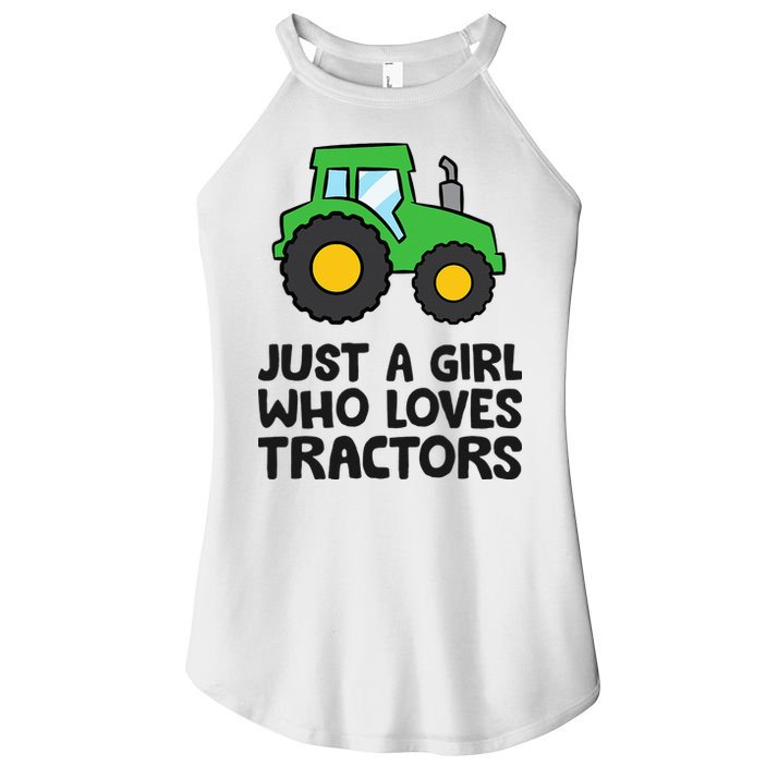 Just A Girl Who Loves Tractors Women's Perfect Tri Rocker Tank