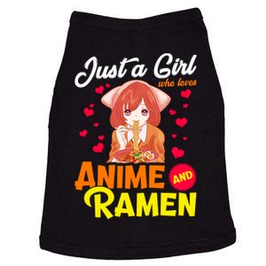 Just A Girl Who Loves Anime And Ramen Doggie Tank