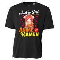 Just A Girl Who Loves Anime And Ramen Cooling Performance Crew T-Shirt