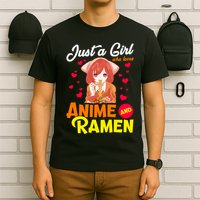 Just A Girl Who Loves Anime And Ramen T-Shirt