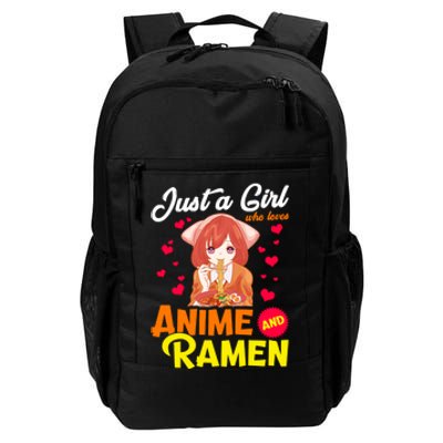 Just A Girl Who Loves Anime And Ramen Daily Commute Backpack