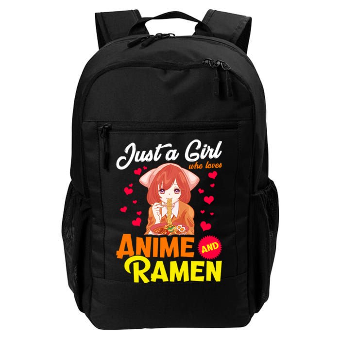 Just A Girl Who Loves Anime And Ramen Daily Commute Backpack