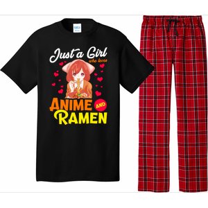 Just A Girl Who Loves Anime And Ramen Pajama Set