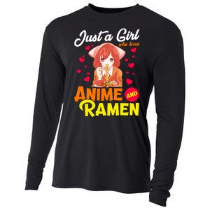 Just A Girl Who Loves Anime And Ramen Cooling Performance Long Sleeve Crew