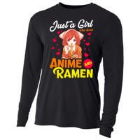 Just A Girl Who Loves Anime And Ramen Cooling Performance Long Sleeve Crew