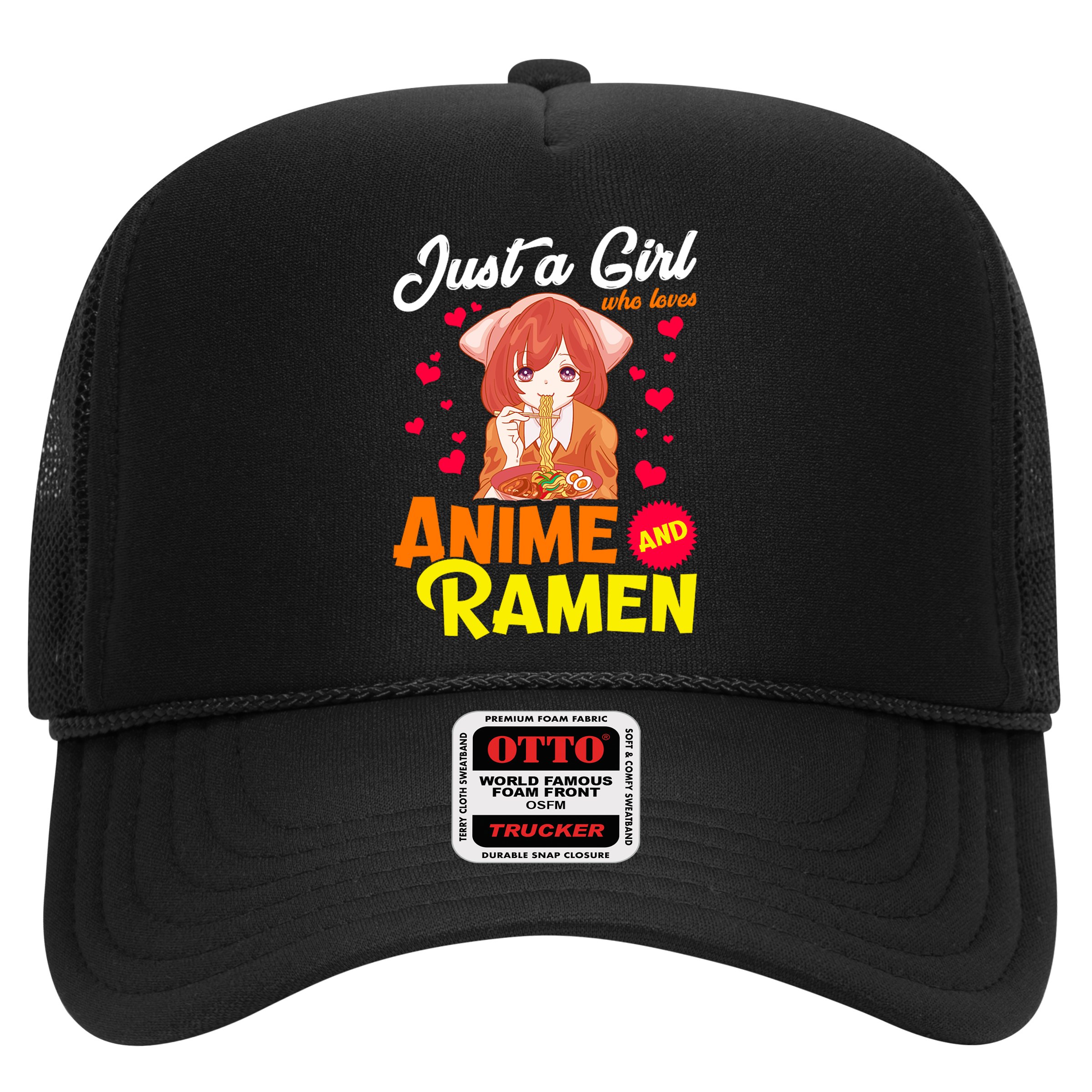 Just A Girl Who Loves Anime And Ramen Hat