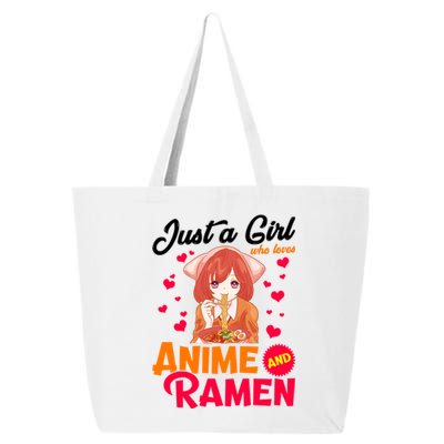 Just A Girl Who Loves Anime And Ramen 25L Jumbo Tote