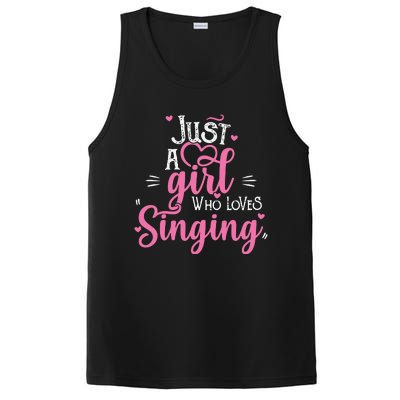 Just A Girl Who Loves Singing Female Singer Gift PosiCharge Competitor Tank