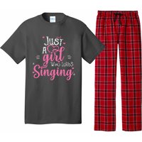 Just A Girl Who Loves Singing Female Singer Gift Pajama Set