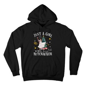 Just A Girl Who Loves Nutcrackers Christmas Ballet Dancing Hoodie