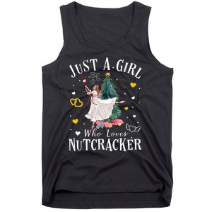 Just A Girl Who Loves Nutcrackers Christmas Ballet Dancing Tank Top