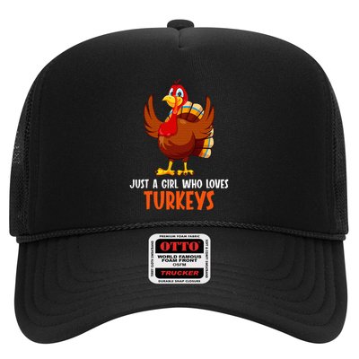 Just a girl who loves Turkeys Turkey Trucker Hat