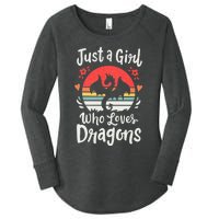 Just A Girl Who Loves Dragons Women's Perfect Tri Tunic Long Sleeve Shirt