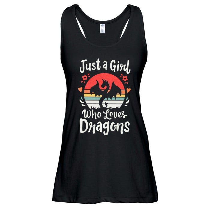 Just A Girl Who Loves Dragons Ladies Essential Flowy Tank