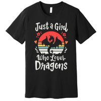 Just A Girl Who Loves Dragons Premium T-Shirt