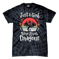 Just A Girl Who Loves Dragons Tie-Dye T-Shirt