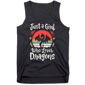 Just A Girl Who Loves Dragons Tank Top