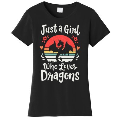 Just A Girl Who Loves Dragons Women's T-Shirt