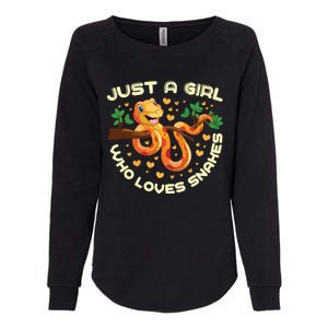 Just A Girl Who Loves Snakes Funny Snake Lover Gifts Womens California Wash Sweatshirt