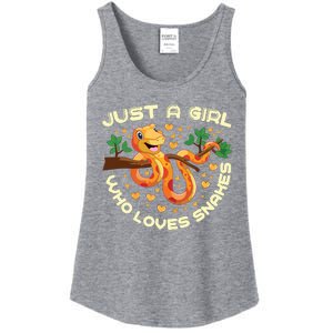 Just A Girl Who Loves Snakes Funny Snake Lover Gifts Ladies Essential Tank