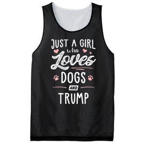 Just A Girl Who Loves Dogs And Trump Gift Dog Lover Mesh Reversible Basketball Jersey Tank