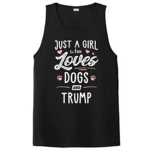 Just A Girl Who Loves Dogs And Trump Gift Dog Lover PosiCharge Competitor Tank