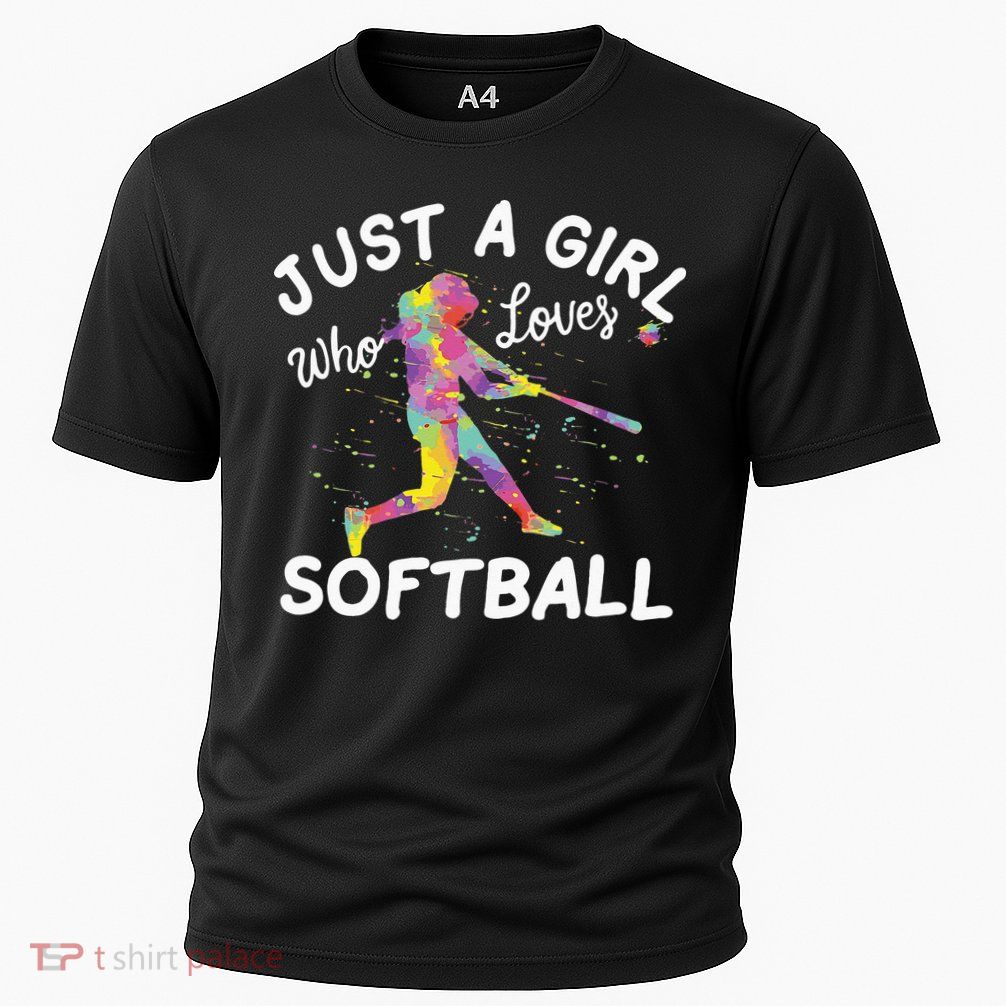 Just A Girl Who Loves Softball Performance Shirt