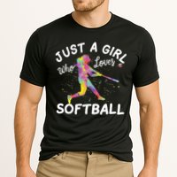 Just A Girl Who Loves Softball Cooling Performance Crew T-Shirt