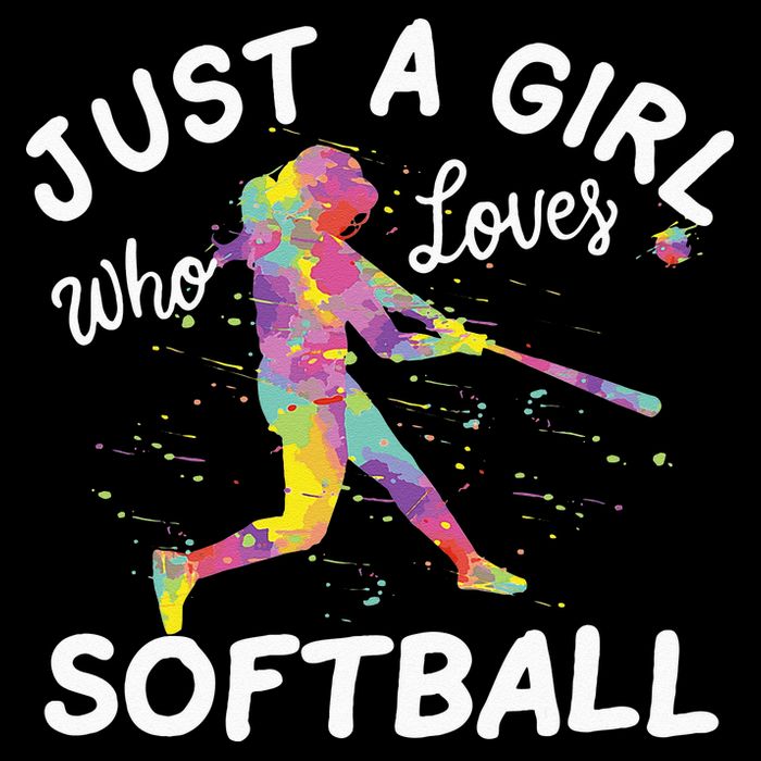 Just A Girl Who Loves Softball Cooling Performance Crew T-Shirt