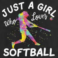 Just A Girl Who Loves Softball Adult Drive Performance Visor