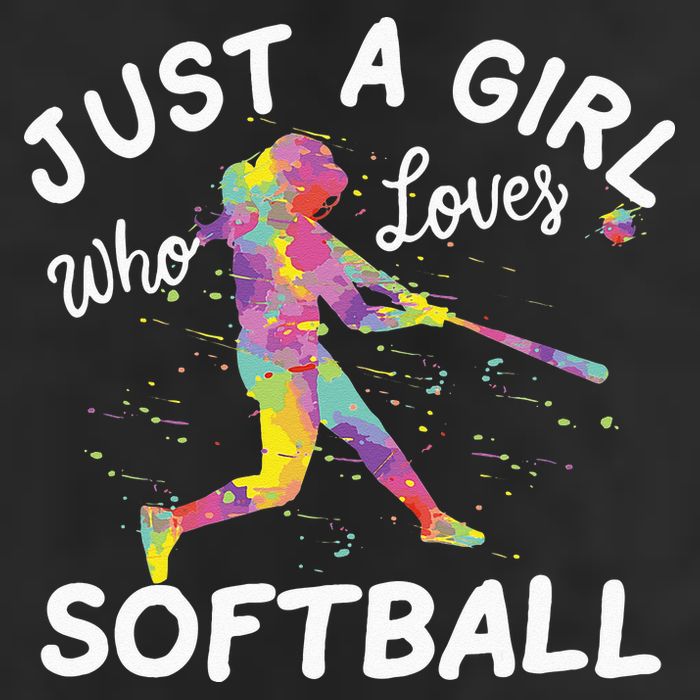 Just A Girl Who Loves Softball Adult Drive Performance Visor