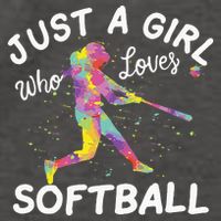 Just A Girl Who Loves Softball Vector Backpack