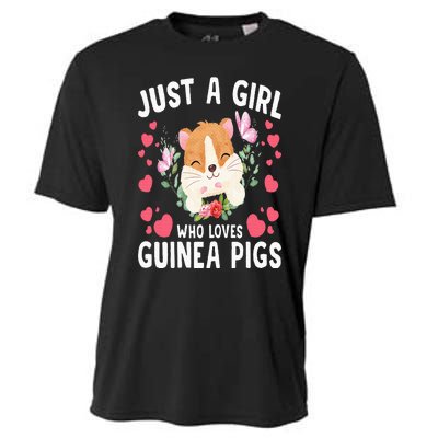 Just A Girl Who Loves Guinea Pigs Cute Guinea Pig Cooling Performance Crew T-Shirt