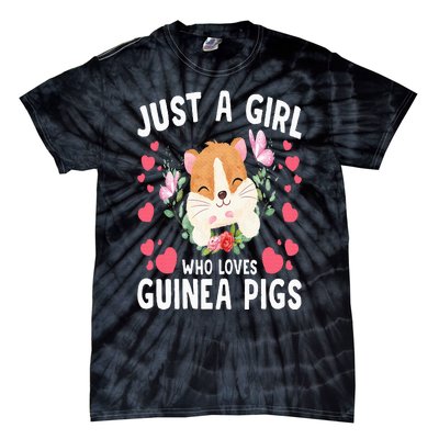 Just A Girl Who Loves Guinea Pigs Cute Guinea Pig Tie-Dye T-Shirt