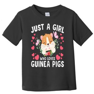 Just A Girl Who Loves Guinea Pigs Cute Guinea Pig Toddler T-Shirt