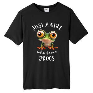 Just A Girl Who Love Rainforest Amphibian Red Eyed Tree Frog Tall Fusion ChromaSoft Performance T-Shirt