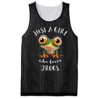 Just A Girl Who Love Rainforest Amphibian Red Eyed Tree Frog Mesh Reversible Basketball Jersey Tank