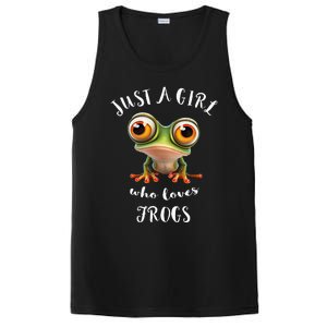 Just A Girl Who Love Rainforest Amphibian Red Eyed Tree Frog PosiCharge Competitor Tank