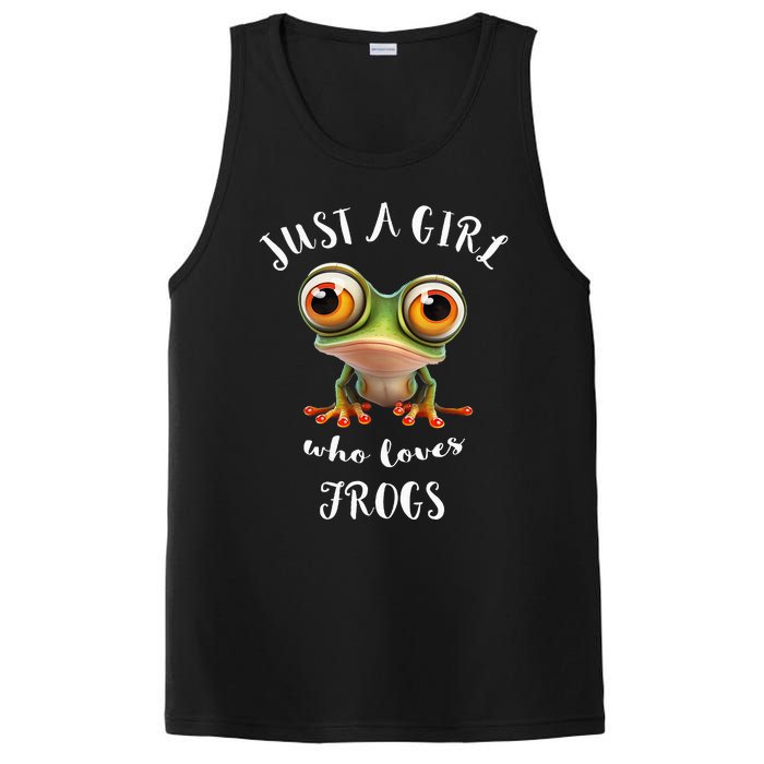 Just A Girl Who Love Rainforest Amphibian Red Eyed Tree Frog PosiCharge Competitor Tank