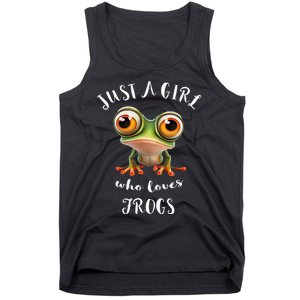 Just A Girl Who Love Rainforest Amphibian Red Eyed Tree Frog Tank Top