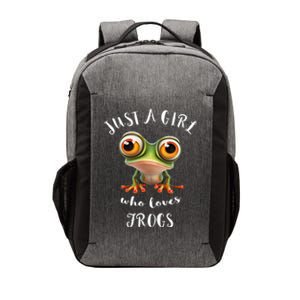 Just A Girl Who Love Rainforest Amphibian Red Eyed Tree Frog Vector Backpack