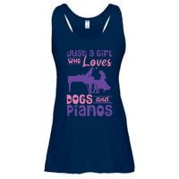 Just A Girl Who Loves Dogs And Pianos For Piano Players Ladies Essential Flowy Tank