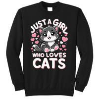 Just A Girl Who Loves Cats Cute Cat Sweatshirt