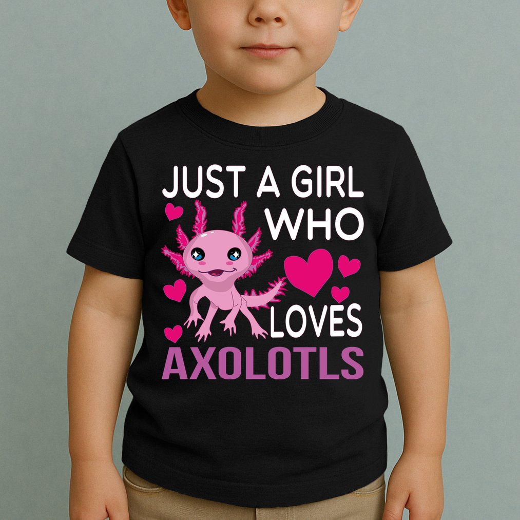 Just A Girl Who Loves Axolotls Toddler T-Shirt