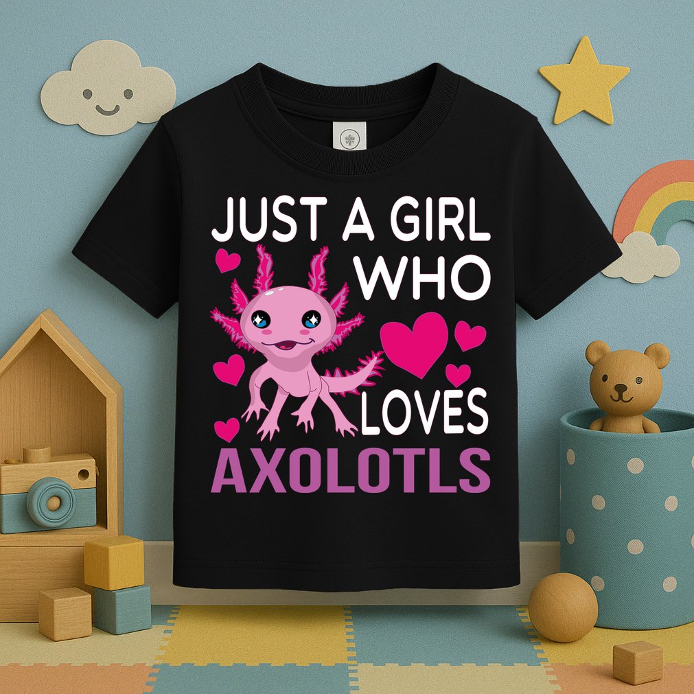 Just A Girl Who Loves Axolotls Toddler T-Shirt
