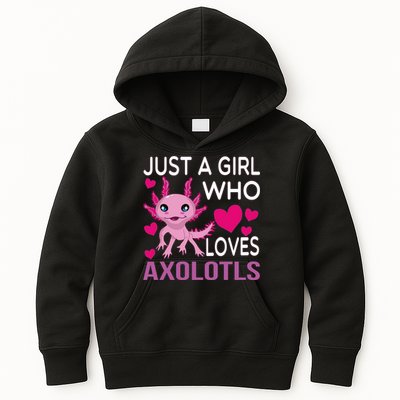 Just A Girl Who Loves Axolotls Kids Hoodie