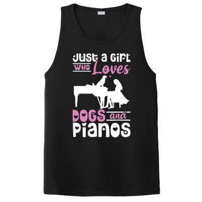 Just A Girl Who Loves Dogs And Pianos For Piano Players PosiCharge Competitor Tank