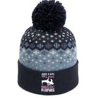 Just A Girl Who Loves Dogs And Pianos For Piano Players The Baniff Cuffed Pom Beanie