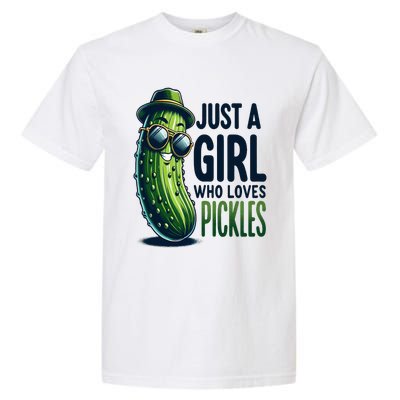 Just A Girl Who Loves Pickles Wo Girl Vegan Garment-Dyed Heavyweight T-Shirt