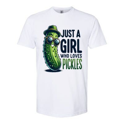 Just A Girl Who Loves Pickles Wo Girl Vegan Softstyle® CVC T-Shirt